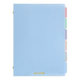 A5 Binder Notebook Pastel Color Ledger Inner Page Soft