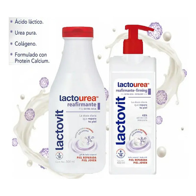 Kit Lactovit Gel De Baño + Crema Corporal Urea Pura,colageno | Envío gratis