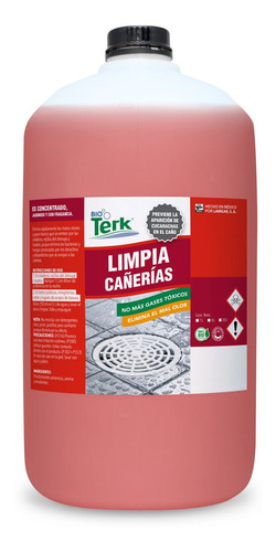 Bioterk Limpia Cañerías Líquido Concentrado Biodegradable 4l