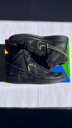 Nike Dunk High Pro Black And Metallic Gold