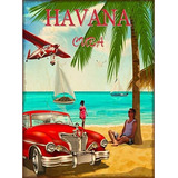 Pósteres - La Habana Cuba Habana Cuba Isla Caribe Cubana Ret
