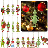 18 Piezas Decoración Colgante For Árbol De Navidad Grinch