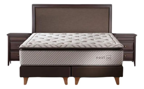 Cama Rosen Nest 2 Plazas 1.50x2.00 Nolita Choc Café