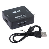 Yacsejao Adaptador Hdmi A Rca, Hdmi2av, Convertidor Hdmi A A