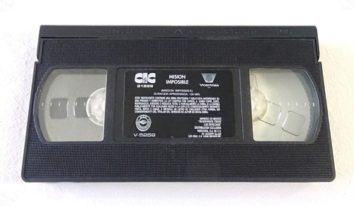 Mision Imposible Pelicua Vhs Subtitulada Videovisa Sin Caja