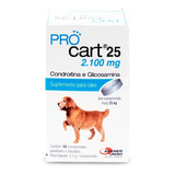Procart 25 Cães Condroitina E Glicosamina 60 Comprimidos