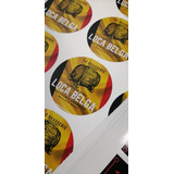 100 Etiquetas, Stickers Troqueladas Adhesivas 4cm