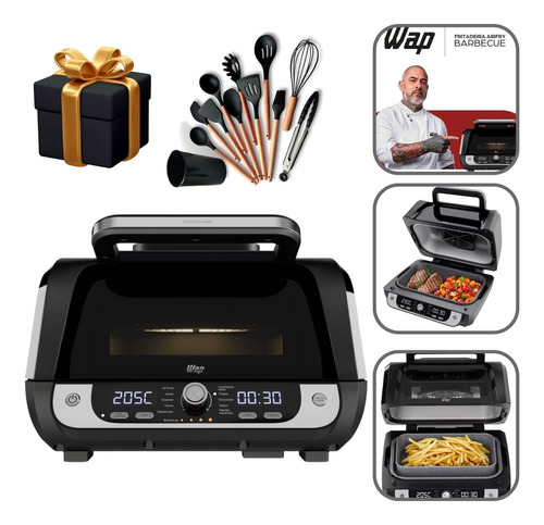 Fritadeira Air Fryer Oven 12 Em 1 1800w Sem Óleo Forno 230ºc