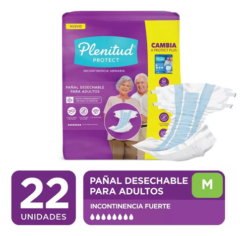 Plenitud Pañales Adultos Plenitud Protect Talla M 22 Unid