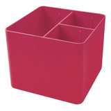 Porta Objetos Organizador 3 Divisórias Full Color Pink Dello