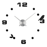 Reloj De Pared 3d Grande, Diseño Elegante, Numeros Elegantes