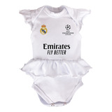 Pañalero Personalizado Real Madrid Niña Vestido Olanalgodon 