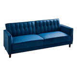 Sofa Cama Ninatzin Azul Salas Muebles Sofa Sillon Pieza