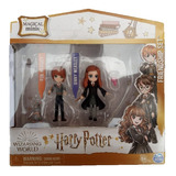 Harry Potter Set Muñecos Magical Minis Ron Y Ginny Weasley