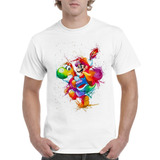 Camisas Para Hombre Blancas Mario Bros Diseños Amigos