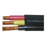 100 Metros Cable Plano Sumergible 3x12 Para Bomba 