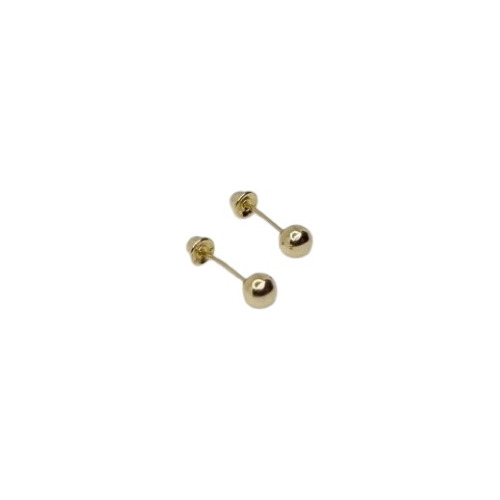 Aretes Broqueles Dormilona En Oro 10k Bebé Piercing 