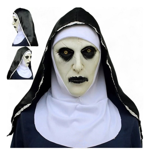 Máscara Terror La Monja The Nun Con Velo De Latex Halloween 