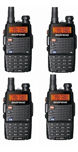 Pack 4 Radios Walkie Talkie Portatil Baofeng Vhf/uhf Uv5rc