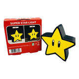 Lampara Super Mario Bros Estrella Luz Led Recargable