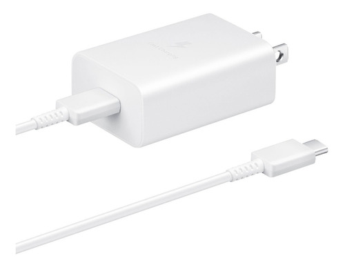 Cargador De Pared Samsung Tipo C Blanco 15w Con Cable