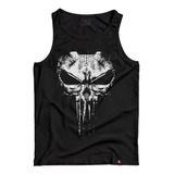 Camiseta Regata The Punisher Marvel Camisa Justiceiro Caveir