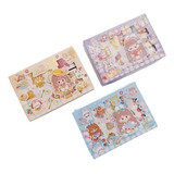 Mini Box Set Washi Tapes Y Stickers Con Foil Kawaii