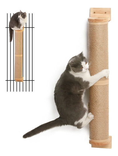 Fukumaru Poste Rascador Para Gatos Montado En La Pared, Post