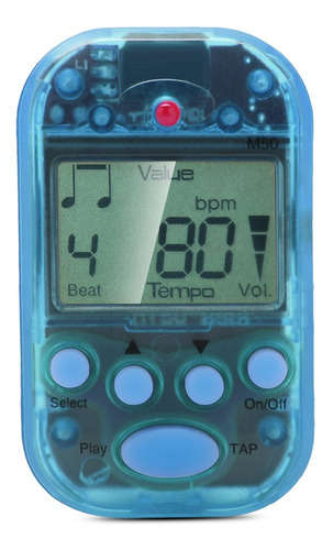 Mini Metrónomo Digital Meideal Lcd M50 Beat Tempo Guitarra