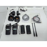 Kit 2 Rádios Baofeng Uv-82 Fm Transceiver Com Cabo Clone