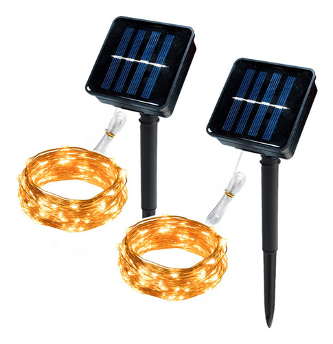 1 Pack Luces Decorativas Solares 200 Led 21 Metros Romántica