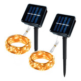 1 Pack Luces Decorativas Solares 200 Led 21 Metros Romántica