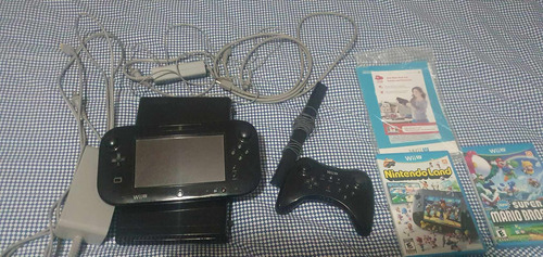 Nintendo Wii U 32gb Deluxe Preto Usado Desbloqueado