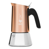 Cafetera Italiana De Acero Venus 6 Tazas Cobre Bialetti