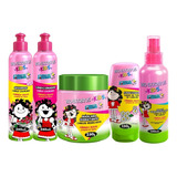 Kids Infantil Cabelos Cacheados Bio Extratus 5 Produtos 