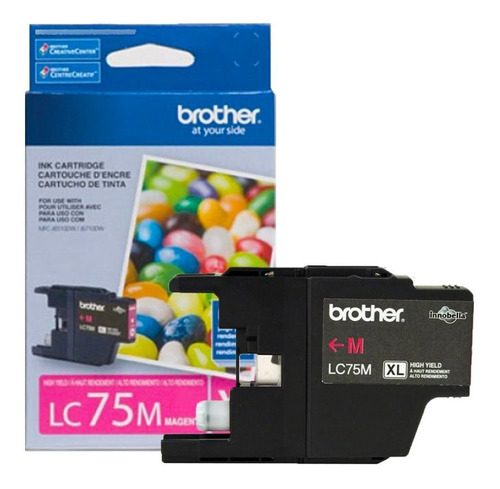 Cartucho De Tinta Brother N° Lc75 Xl Magenta