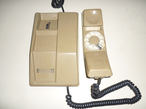 Teléfono Alámbrico De Disco Antiguo. Usado, Sin Probar.
