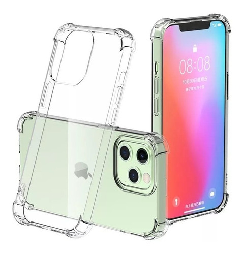 Carcasa De Silicona Transparente Para iPhone 12 Pro Max