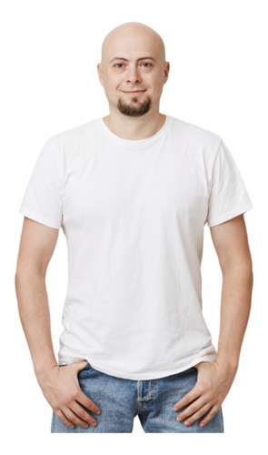 Camiseta De Algodón Blanca Redondo Publicitaria Campañas