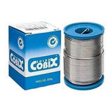 Solda Estanho 1mm 60x40 C/ Fluxo Rolo 250g Cobix Azul