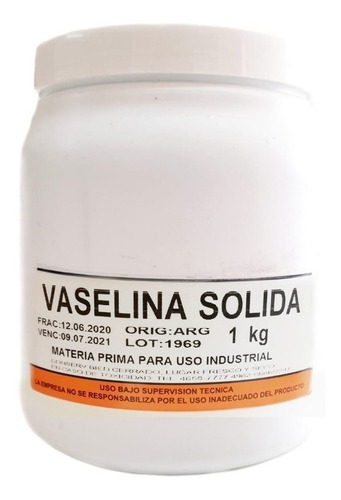 Vaselina Solida Por 1 Kgr.