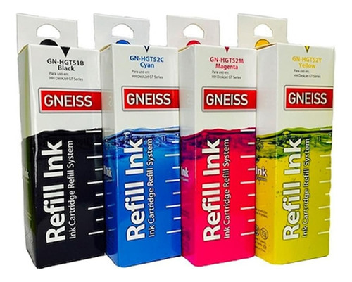 Pack Tintas Gt51 Negro + Gt52 Colores Gt5820 315 415