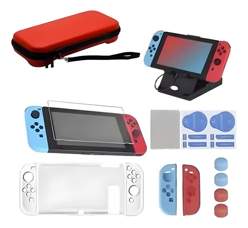 Nintendo Switch Kit De Accesorios Con Estuche Para 16 En 1