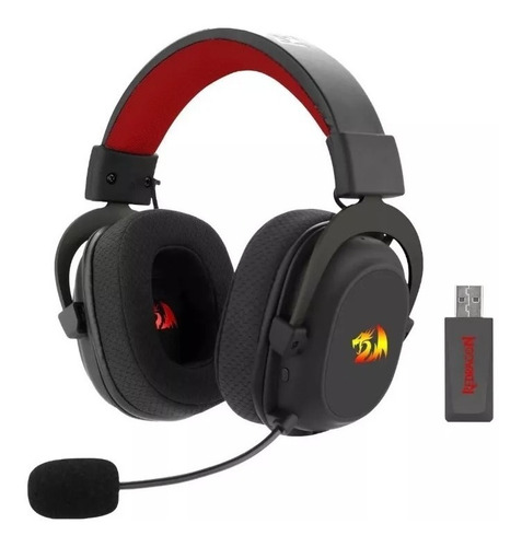 Auriculares Zeus X Rgb Negro Redragon 7.1 Inalámbrico