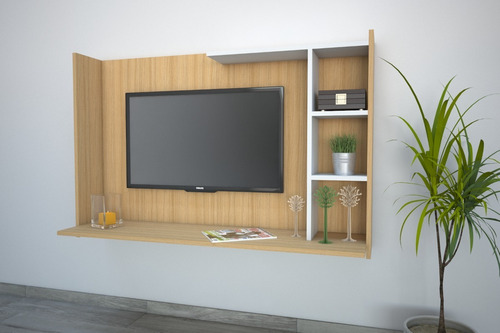 Mueble Panel Tv - Flotante - Rack Lcd - Led- Melamina