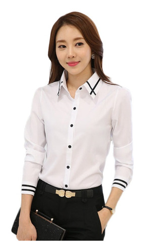 Blusa De Vestir Formal Con Decorado Para Mujer Para Trabajar