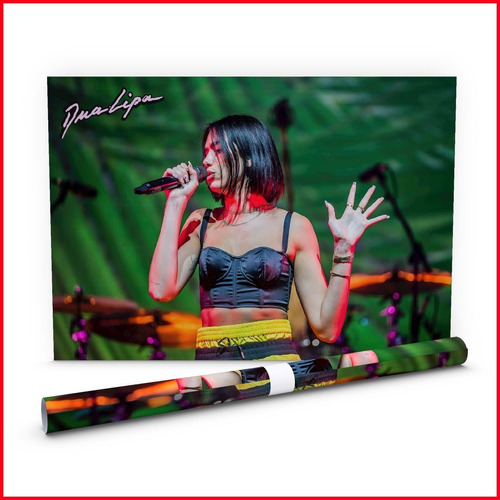 Poster Fotográfico Dua Lipa Lowlands Países Bajos #3 60x40cm