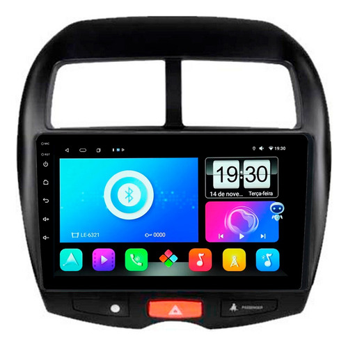 Multimidia Asx 10/21 9p Android Octacore 4gb Carplay 4g