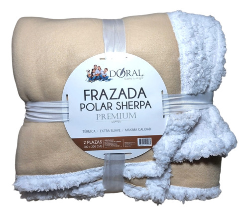 Frazada Polar Sherpa Premium King 2,5 Plazas Doral