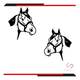 Calca Sticker Cabeza De Caballo P/ Remolque Camioneta 55x60